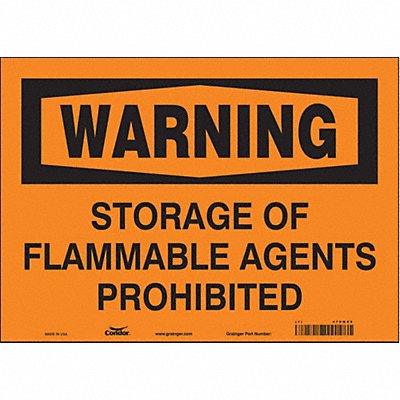 Safety Sign 10 in x 14 in Vinyl