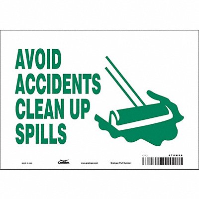 Safety Sign 7 in x 10 in Vinyl