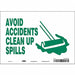 Safety Sign 7 in x 10 in Vinyl