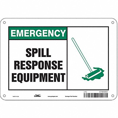 Safety Sign 7 in x 10 in Aluminum