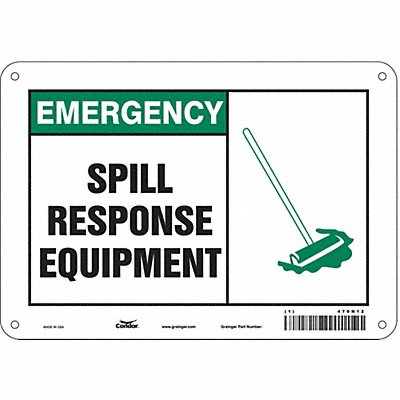 Safety Sign 7 in x 10 in Polyethylene
