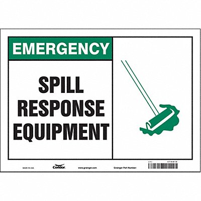 Safety Sign 10 in x 14 in Vinyl
