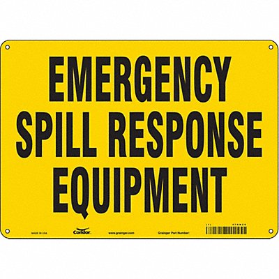Safety Sign 10 in x 14 in Polyethylene