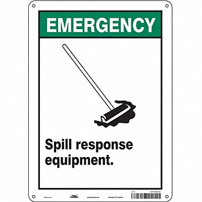 Safety Sign 14 in x 10 in Aluminum