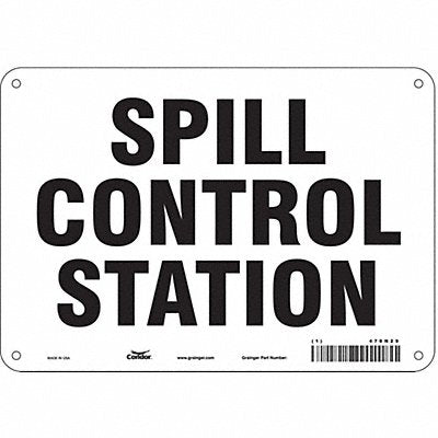 Safety Sign 7 in x 10 in Aluminum