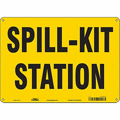 Safety Sign 10 in x 14 in Polyethylene