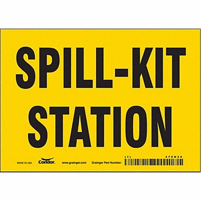Safety Sign 5 in x 7 in Vinyl