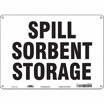 Safety Sign 10 in x 14 in Aluminum