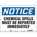 Safety Sign 10 in x 14 in Vinyl