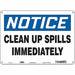 Safety Sign 10 in x 14 in Polyethylene