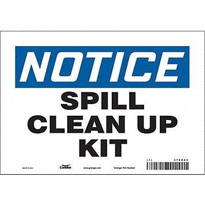 Safety Sign 7 in x 10 in Vinyl