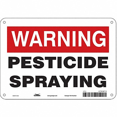 Safety Sign 7 in x 10 in Aluminum