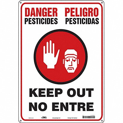 J8483 Safety Sign 20 in x 14 in Aluminum