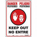 J8483 Safety Sign 20 in x 14 in Aluminum