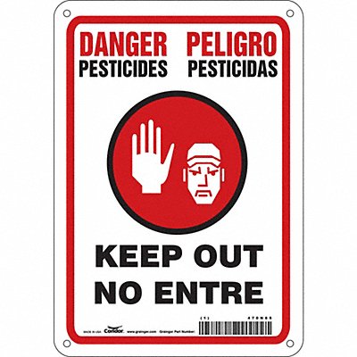 J8483 Safety Sign 10 in x 7 in Vinyl
