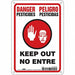 J8483 Safety Sign 10 in x 7 in Vinyl