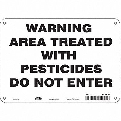 Safety Sign 7 in x 10 in Aluminum