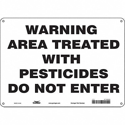 Safety Sign 10 inx14 in Aluminum