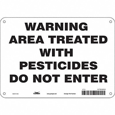 Safety Sign 7 inx10 in Polyethylene