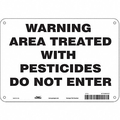 Safety Sign 7 in x 10 in Vinyl
