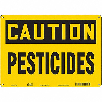 Safety Sign 10 in x 14 in Polyethylene