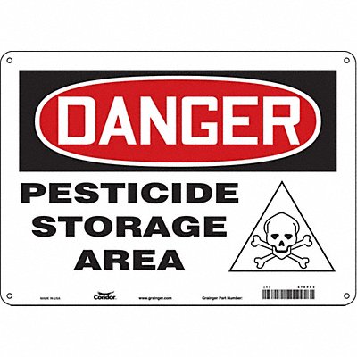 Safety Sign 10 inx14 in Aluminum