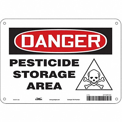 Safety Sign 7 inx10 in Polyethylene