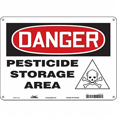 Safety Sign 10 inx14 in Polyethylene