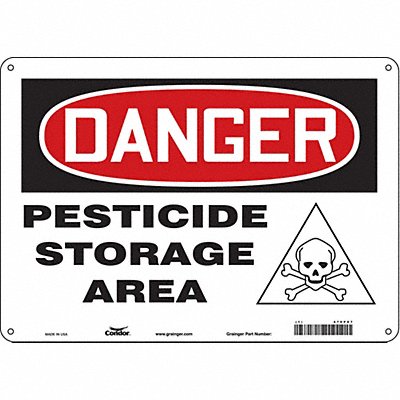 Safety Sign 10 in x 14 in Vinyl