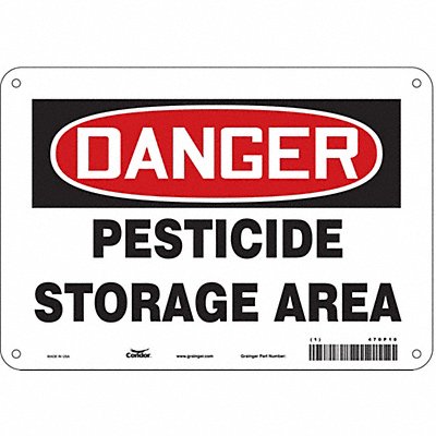 Safety Sign 7 inx10 in Polyethylene
