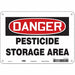 Safety Sign 7 inx10 in Polyethylene