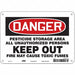 Safety Sign 7 in x 10 in Aluminum