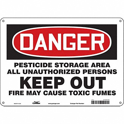 Safety Sign 10 inx14 in Aluminum