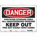 Safety Sign 10 inx14 in Aluminum