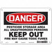 Safety Sign 7 inx10 in Polyethylene