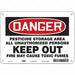 Safety Sign 7 inx10 in Vinyl