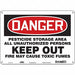 Safety Sign 10 inx14 in Vinyl