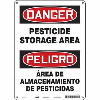 Safety Sign 14 inx10 in Polyethylene