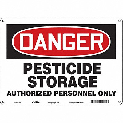 Safety Sign 10 inx14 in Aluminum
