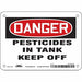 Safety Sign 5 in x 7 in Vinyl