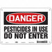 Safety Sign 7 in x 10 in Aluminum