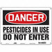Safety Sign 10 inx14 in Polyethylene