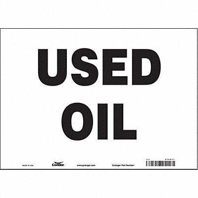 J7036 Safety Sign 10 inx14 in Vinyl