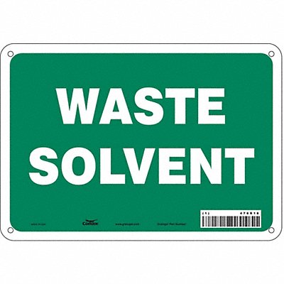 Safety Sign 7 in x 10 in Aluminum