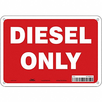 J8155 Safety Sign 7 in H x 10 in W Aluminum