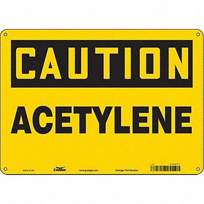 Safety Sign 10 in x 14 in Aluminum