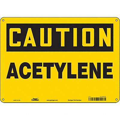 Safety Sign 10 inx14 in Polyethylene