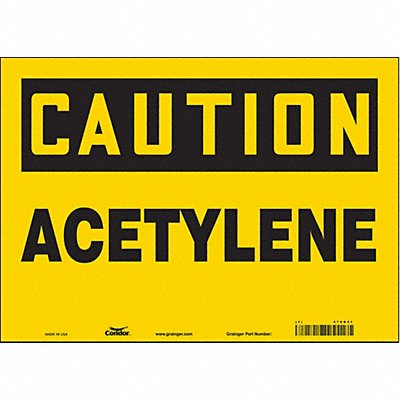 Safety Sign 10 in x 14 in Vinyl