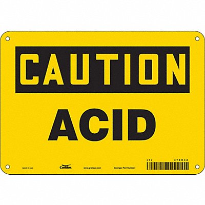 Safety Sign 7 in x 10 in Aluminum