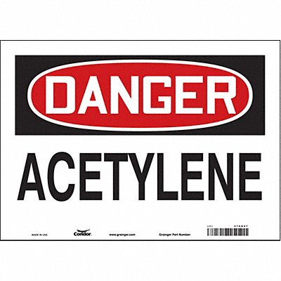 Safety Sign 10 in x 14 in Vinyl